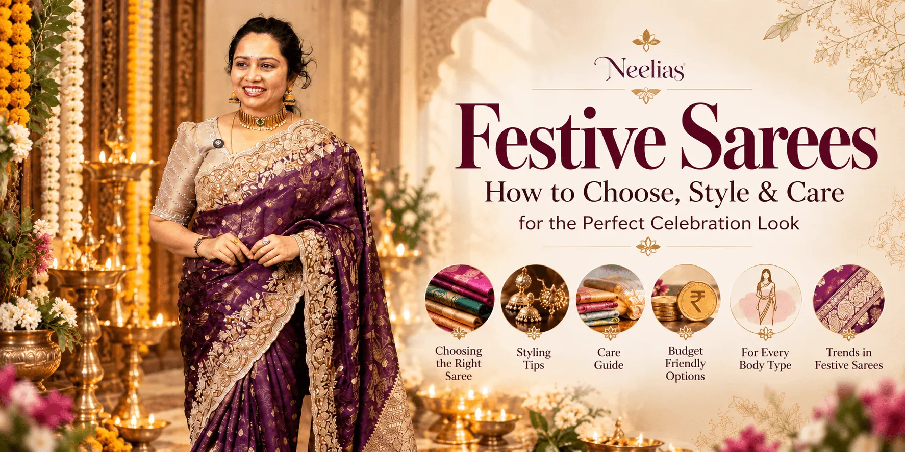 Styling Tips for Gorgeous Festive Sarees