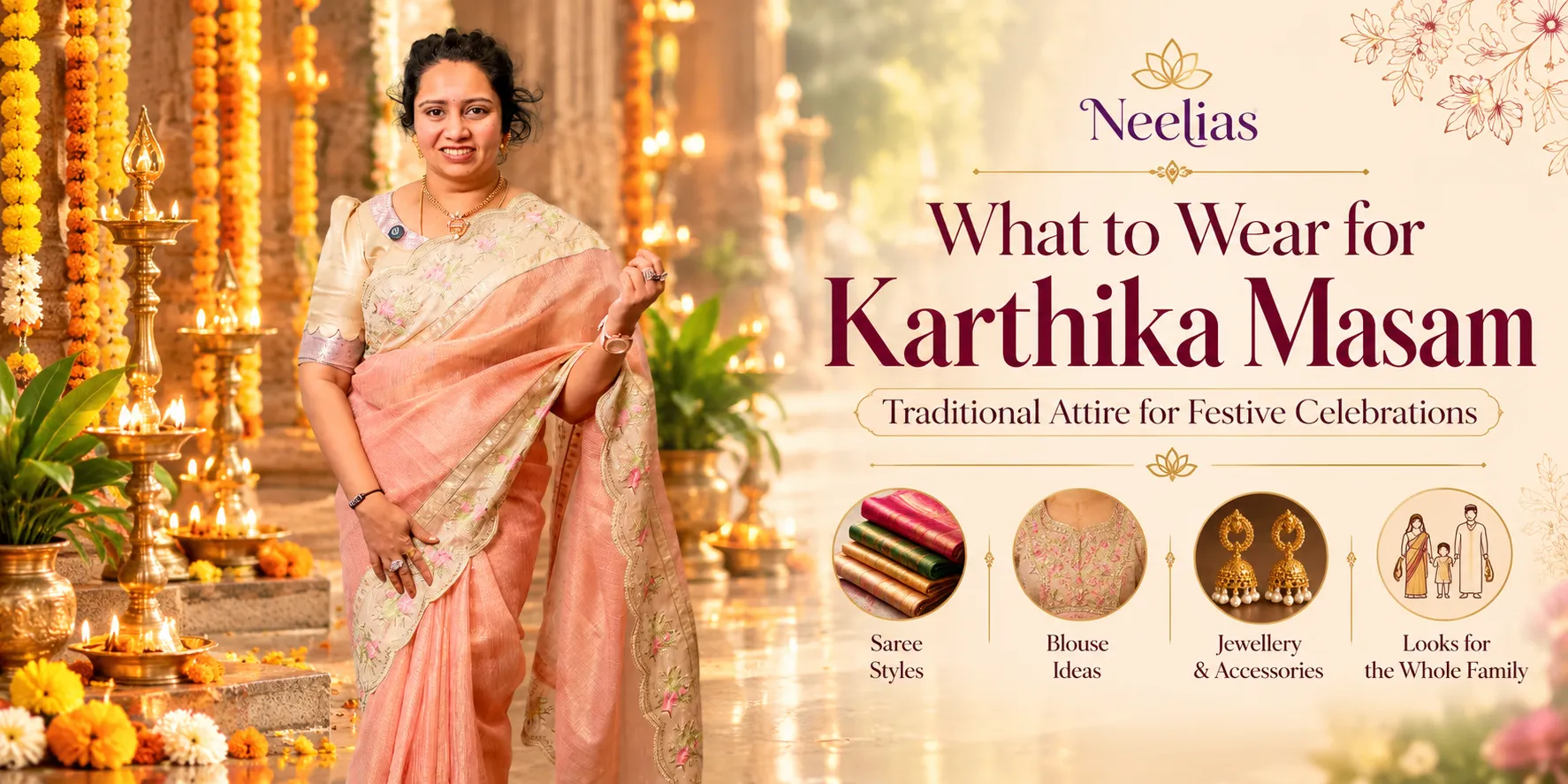 Best Attire for Karthika Masam Festivities